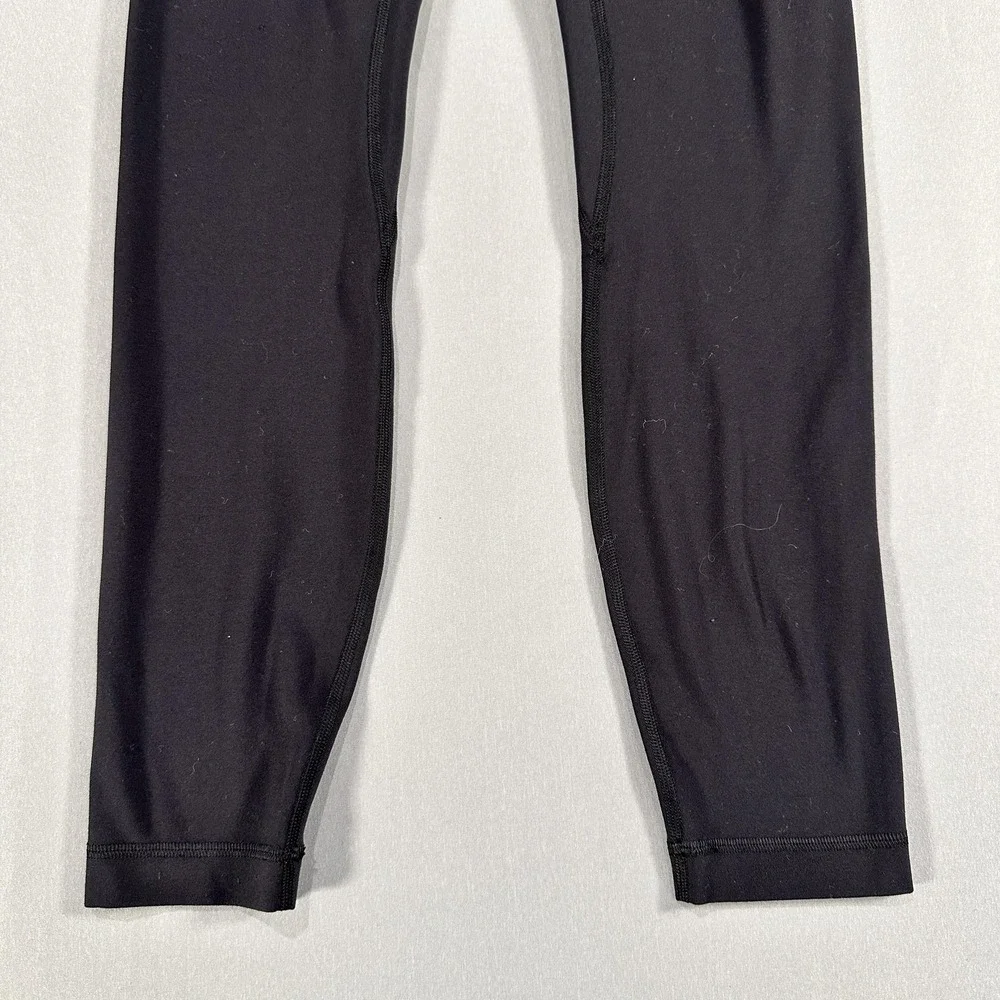 Lululemon Leggings Womens 4 Black High Rise Ankle Yoga Athletic Gym Stretch